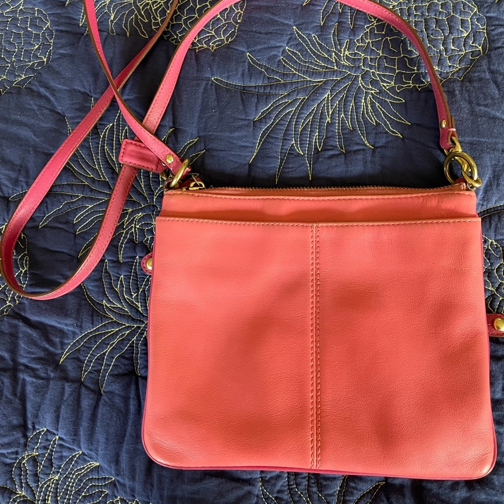 COACH Crossbody Pink Soft Leather
